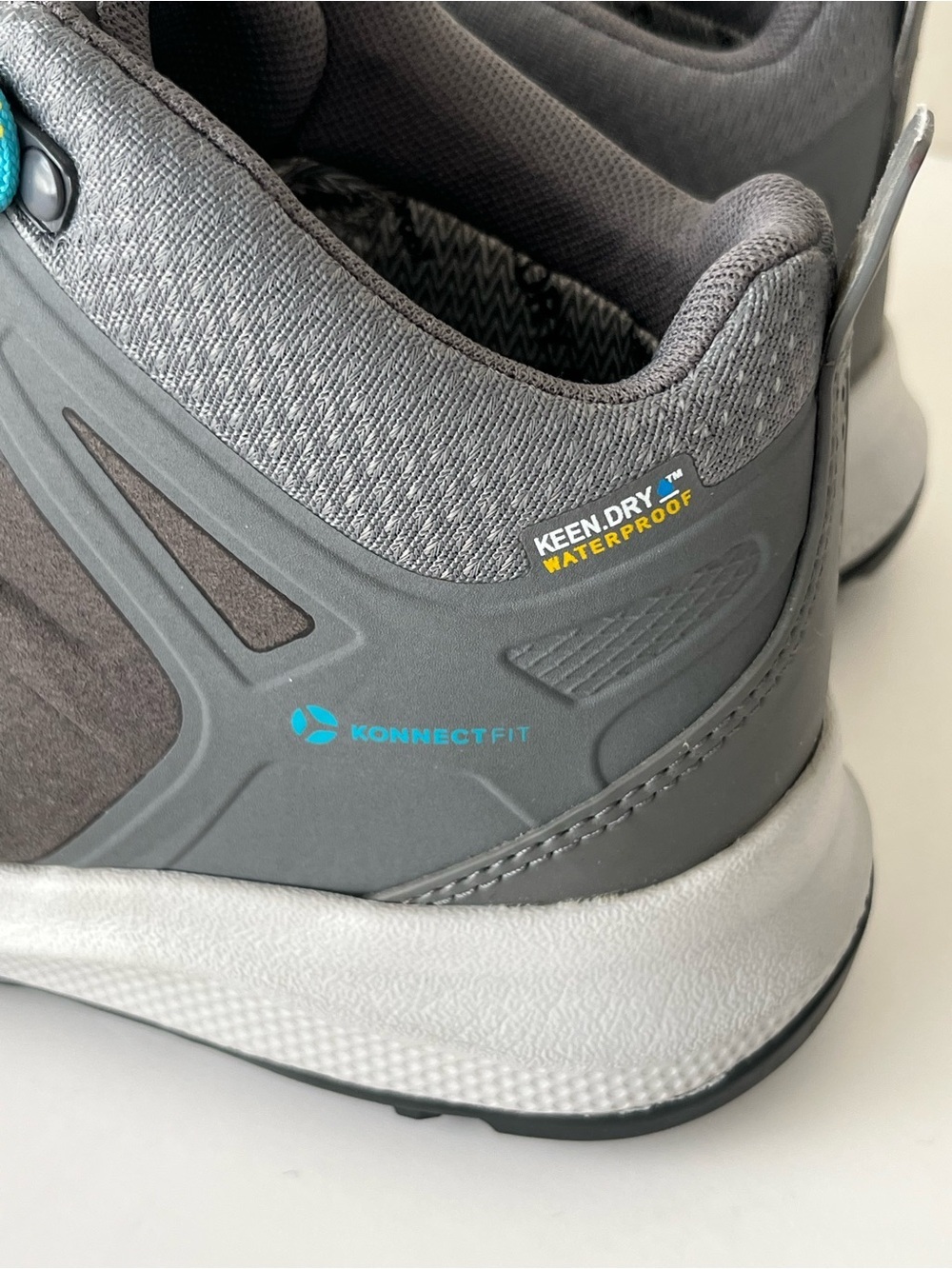 Keen Explore mid waterproof hiking boots lightweight grey 7.5 - Picture 9 of 12